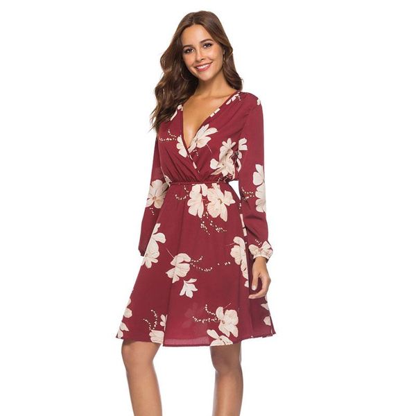 casual dresses volocean 2021 dress women print autumn fashion winter female v-neck, Black;gray
casual dresses volocean 2021 dress women print autumn fashion winter female v-neck, Black;gray