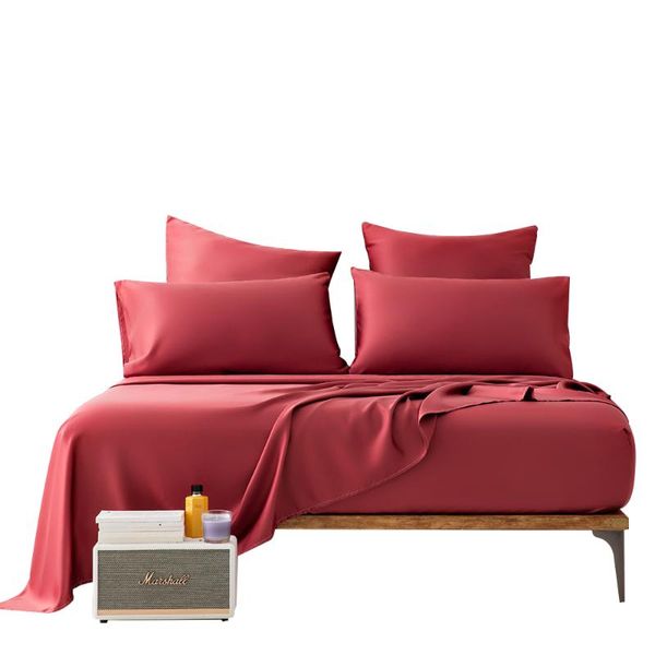 sheets & sets 4/6pcs wash silk pure satin bedding set flat/fitted sheet cases with 2 square covers king size
sheets & sets 4/6pcs wash silk pure satin bedding set flat/fitted sheet cases with 2 square covers king size