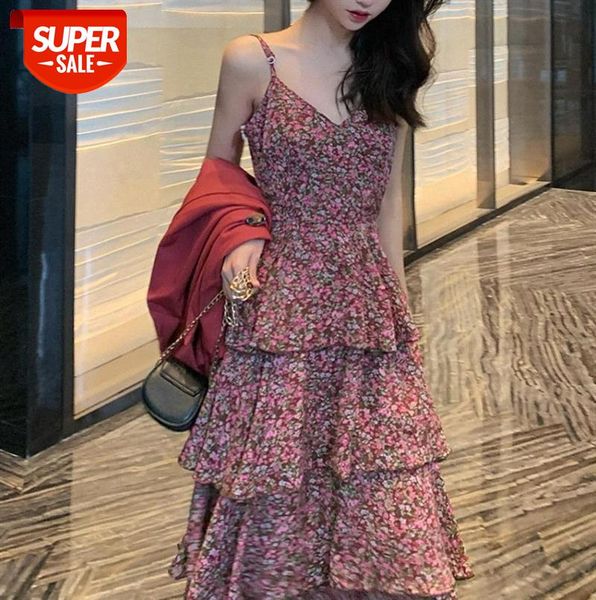 chiffon long skirt fairy floral cake suspender dress suit matching #i83z, Black;gray
chiffon long skirt fairy floral cake suspender dress suit matching #i83z, Black;gray