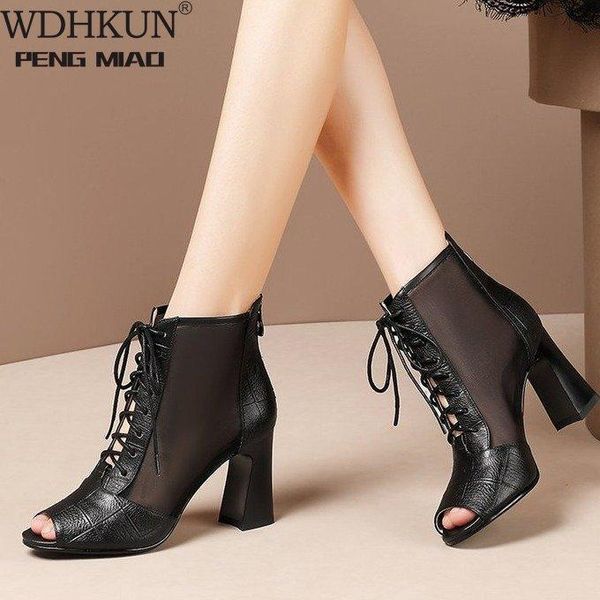 boots gladiator thick high heels summer for women ladies mesh net bottes peep toe shoes woman female lace up ankle, Black
boots gladiator thick high heels summer for women ladies mesh net bottes peep toe shoes woman female lace up ankle, Black