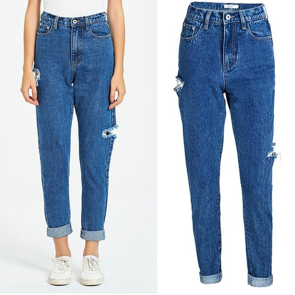 women's jeans summer boyfriend for women high waisted 100% cotton distressed pants casual bf streetwear hole denim, Blue
women's jeans summer boyfriend for women high waisted 100% cotton distressed pants casual bf streetwear hole denim, Blue