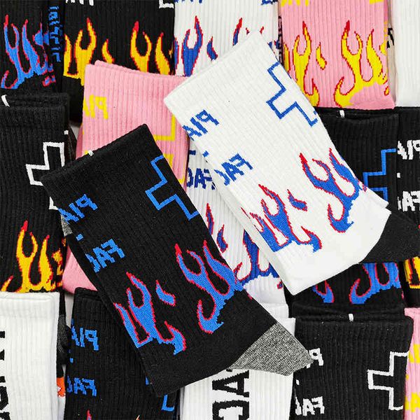 black letter off yellow cross flame places + cotton sports medium tube socks men's and women's stockings
black letter off yellow cross flame places + cotton sports medium tube socks men's and women's stockings