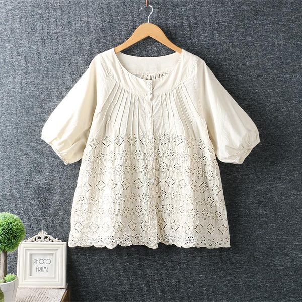 women's blouses & shirts moricome kawaii hollow short sleeve blouse mori girl cotton lolita shirt geometric embroidery japanese, White
women's blouses & shirts moricome kawaii hollow short sleeve blouse mori girl cotton lolita shirt geometric embroidery japanese, White