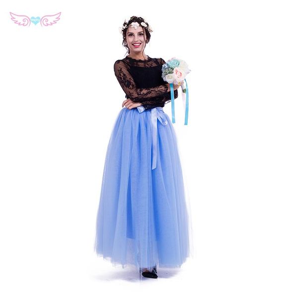 skirts 7 layers full length lake blue woman wedding skirt soft tulle bridesmaid party, Black
skirts 7 layers full length lake blue woman wedding skirt soft tulle bridesmaid party, Black