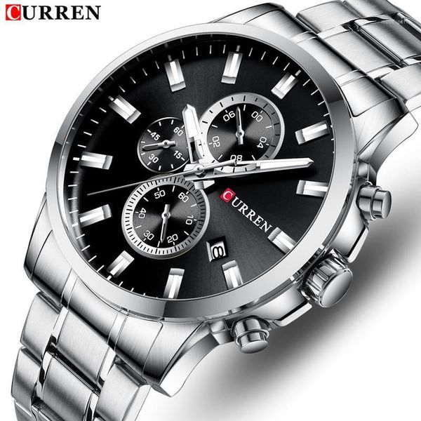 curren watch men fashion sports men's waterproof quartz wristwatch male stainless steel relogio masculino wristwatches, Slivery;brown
curren watch men fashion sports men's waterproof quartz wristwatch male stainless steel relogio masculino wristwatches, Slivery;brown