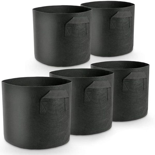 planters & pots 5pcs round fabric grow bags plant pouch container bag aeration pot gardening vegetable growing planter #4
planters & pots 5pcs round fabric grow bags plant pouch container bag aeration pot gardening vegetable growing planter #4