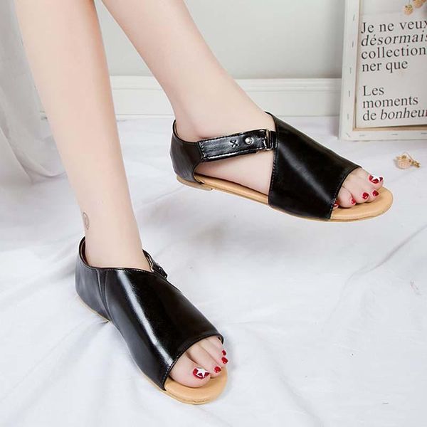 sandals summer fashion women roman hollow out ladies flat low heels comfy durable hook&loop women's shoes large size, Black
sandals summer fashion women roman hollow out ladies flat low heels comfy durable hook&loop women's shoes large size, Black