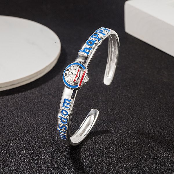 bangles bracelet korean s925 sterling silver cartoon cat doraemon a dream blue fat man jingle versatile student open female, Black
bangles bracelet korean s925 sterling silver cartoon cat doraemon a dream blue fat man jingle versatile student open female, Black