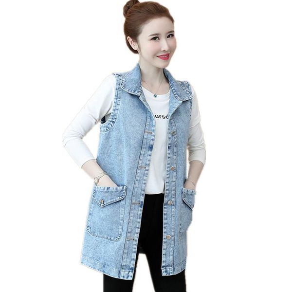 women's vests fashion big pockets oversize denim vest women spring autumn long jean waistcoat outerwear female loose sleeveless jacket, Black;white
women's vests fashion big pockets oversize denim vest women spring autumn long jean waistcoat outerwear female loose sleeveless jacket, Black;white