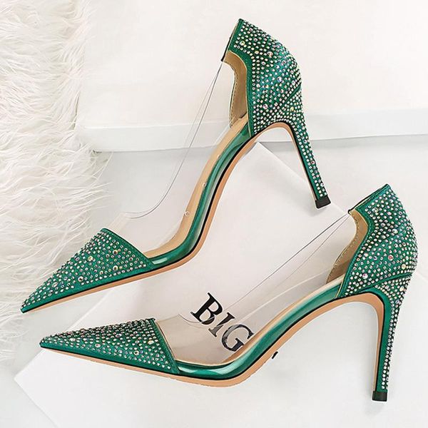 dress shoes 2021 women 8.5cm high heels glitter crystal pumps lady transparent female wedding bridal stripper designer green pvc, Black
dress shoes 2021 women 8.5cm high heels glitter crystal pumps lady transparent female wedding bridal stripper designer green pvc, Black