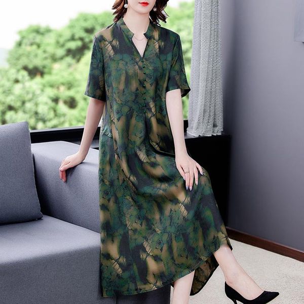 casual dresses summer loose green print mulberry silk midi dress 2021 women vintage 4xl plus size elegant bodycon party vestidos, Black;gray
casual dresses summer loose green print mulberry silk midi dress 2021 women vintage 4xl plus size elegant bodycon party vestidos, Black;gray