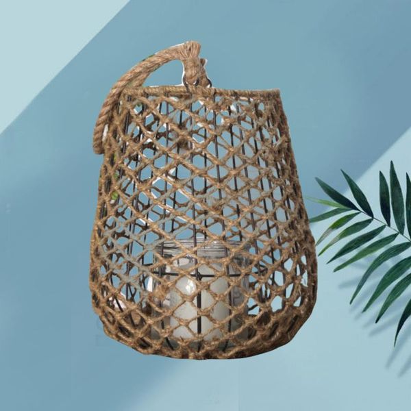 candle holders woven rope night light garden decorative lampshade bar cafe lanterns candlestick decoration lamp (size)
candle holders woven rope night light garden decorative lampshade bar cafe lanterns candlestick decoration lamp (size)