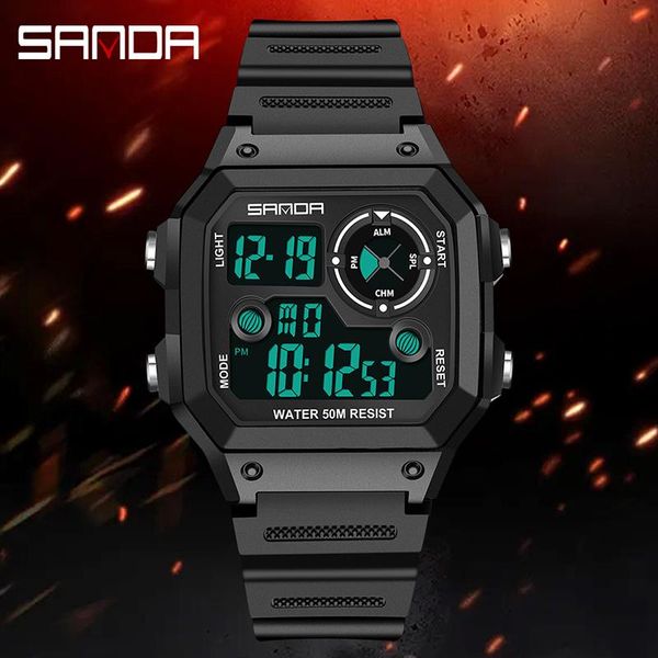 wristwatches sanda brand men sports watches fashion chronos countdown men's waterproof led digital watch man military clock relogio mas, Slivery;brown
wristwatches sanda brand men sports watches fashion chronos countdown men's waterproof led digital watch man military clock relogio mas, Slivery;brown