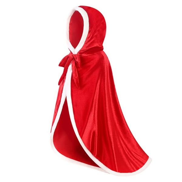 

jackets red kids girls hooded cloak cape halloween 2021 costume dress up baby little, Blue;gray