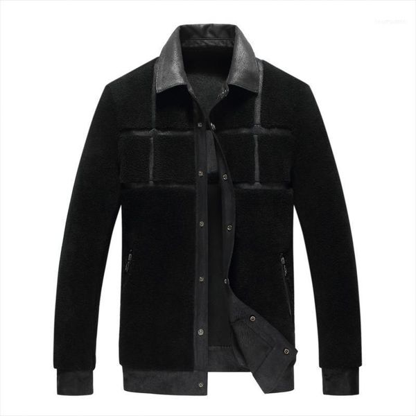 men's leather & faux autumn winter mens jackets and coats male outerwear plus size thick smart casual fashion woolen coat for men1, Black
men's leather & faux autumn winter mens jackets and coats male outerwear plus size thick smart casual fashion woolen coat for men1, Black
