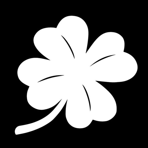 4 leaf clover lucky creative decals car decoration decals personalized waterproof decals black/white, 15cm*15cm
4 leaf clover lucky creative decals car decoration decals personalized waterproof decals black/white, 15cm*15cm