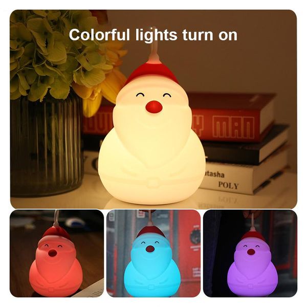 table lamps silicone usb cute santa led night light 7 colors breathing lamp creative dream bedroom charging pat toys
table lamps silicone usb cute santa led night light 7 colors breathing lamp creative dream bedroom charging pat toys