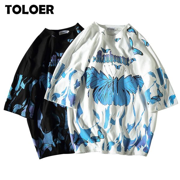 2021 t shirt men flame butterfly printed tees short oversized sleeve cotton t-shirt men's summer hip hop t-shirts, White;black
2021 t shirt men flame butterfly printed tees short oversized sleeve cotton t-shirt men's summer hip hop t-shirts, White;black