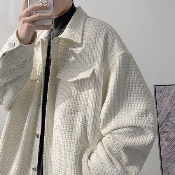 men's jackets inxyz 2021 design striped plaid jacket retro casual solid color plus size coat women's spring autumn loose clothes, Black;brown
men's jackets inxyz 2021 design striped plaid jacket retro casual solid color plus size coat women's spring autumn loose clothes, Black;brown