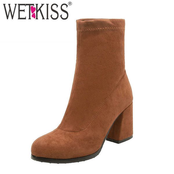 wetkiss high heels boots women flock ankle boot round toe shoes female shoes ladies party shoes winter plus size 32-46 210630, Black
wetkiss high heels boots women flock ankle boot round toe shoes female shoes ladies party shoes winter plus size 32-46 210630, Black