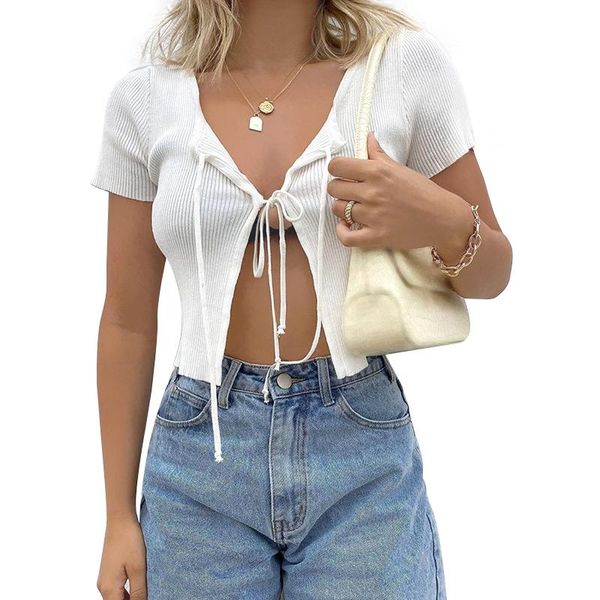 women's tanks & camis knotted tie cardigan crop lace-up bow knitted short sleeve summer open tank women white l size
women's tanks & camis knotted tie cardigan crop lace-up bow knitted short sleeve summer open tank women white l size