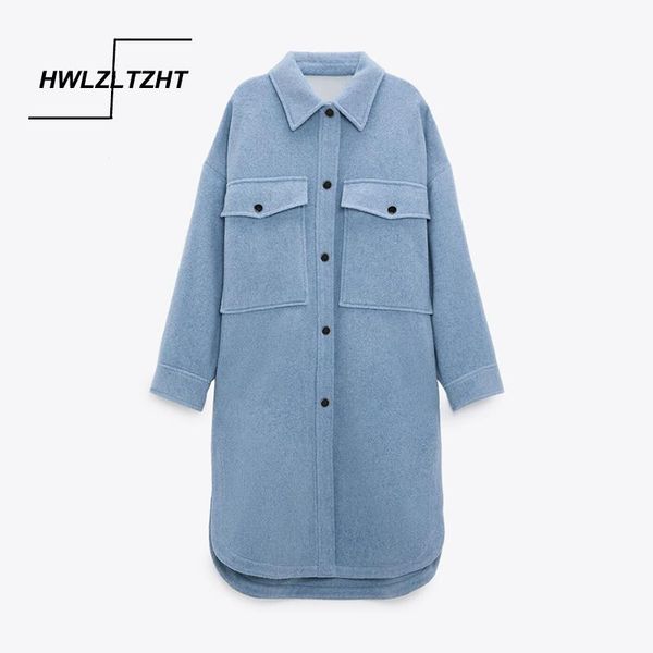 women's wool & blends hwlzltzht 2021 autumn women oversize jacket winter coat casual pockets warm outwear female loose long overcoats l, Black
women's wool & blends hwlzltzht 2021 autumn women oversize jacket winter coat casual pockets warm outwear female loose long overcoats l, Black