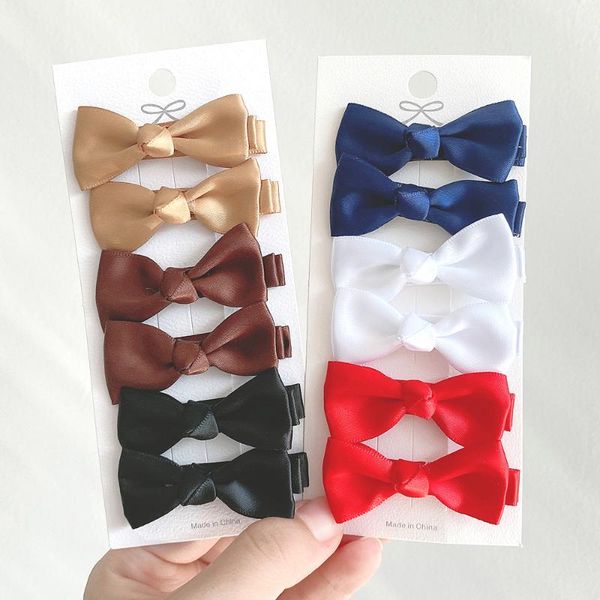 hair accessories 6pcs/set 2inches ribbon solid color bows clips for kids girls hairpins covered safety baby headwear, Slivery;white
hair accessories 6pcs/set 2inches ribbon solid color bows clips for kids girls hairpins covered safety baby headwear, Slivery;white