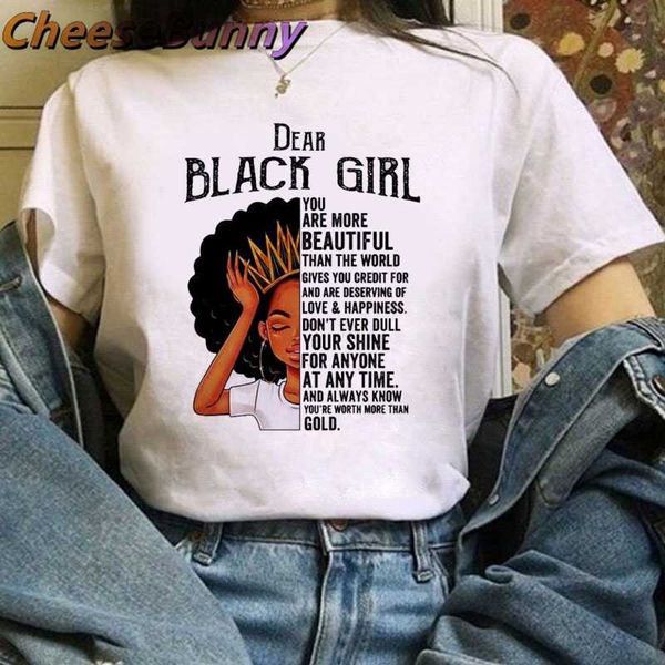 women's t-shirt beautiful african funny print t shirt women black queen harajuku ulzzang kawaii 90s girl short sleeves clothes tees, White
women's t-shirt beautiful african funny print t shirt women black queen harajuku ulzzang kawaii 90s girl short sleeves clothes tees, White
