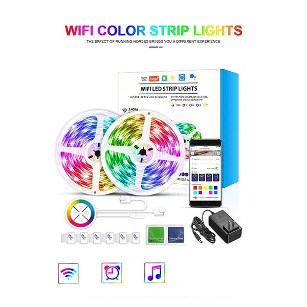 smart home control wifi bluetooth light belt magic lantern set led music bar colorful marquee streamer
smart home control wifi bluetooth light belt magic lantern set led music bar colorful marquee streamer