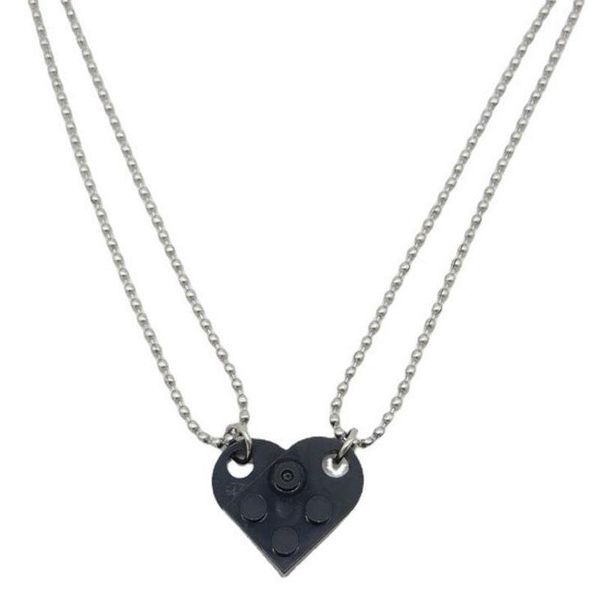 pendant necklaces couples brick heart shaped necklace for women friendship 2 two piece jewelry building block bff birthday gift, Silver
pendant necklaces couples brick heart shaped necklace for women friendship 2 two piece jewelry building block bff birthday gift, Silver