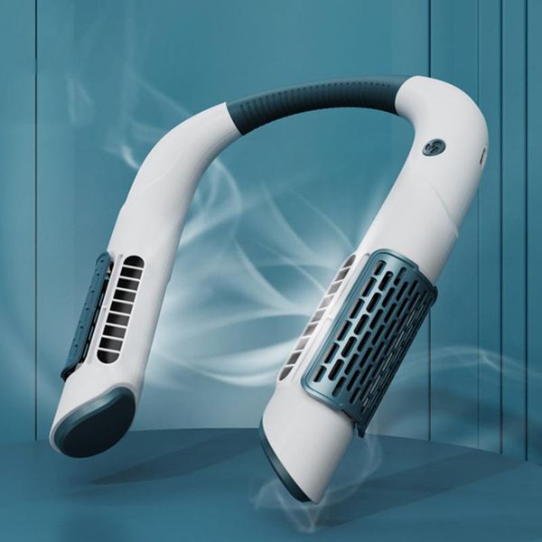 electric fans portable neck fan, hanging 2000mah rechargeable usb hands-fan