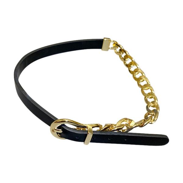 pendant necklaces 1pc girl leather short necklace metal buckle stylish bracelet, Silver
pendant necklaces 1pc girl leather short necklace metal buckle stylish bracelet, Silver