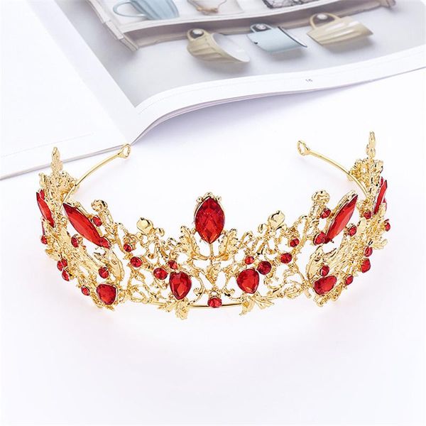 headpieces golden bridal crown red headdress wedding dress accessories, Silver
headpieces golden bridal crown red headdress wedding dress accessories, Silver