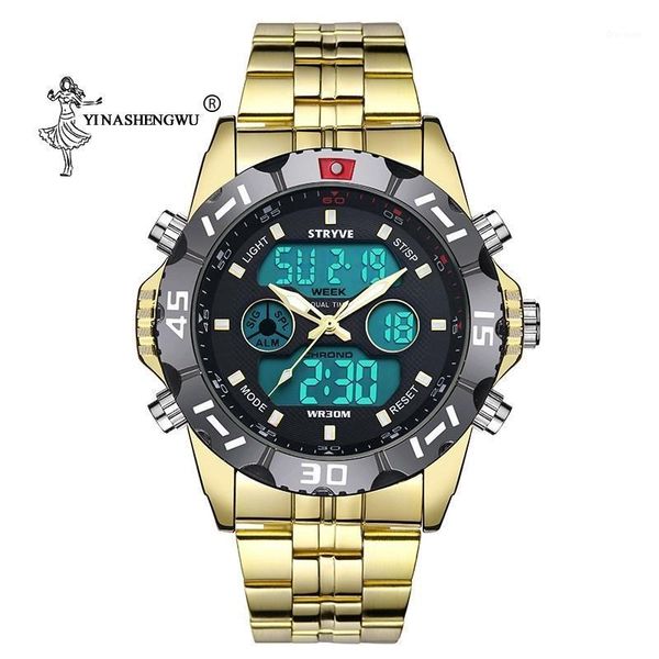 youth digital watch men's student multi-function sports luminous dual movement waterproof electronic quartz alarm wristwatches, Slivery;brown
youth digital watch men's student multi-function sports luminous dual movement waterproof electronic quartz alarm wristwatches, Slivery;brown