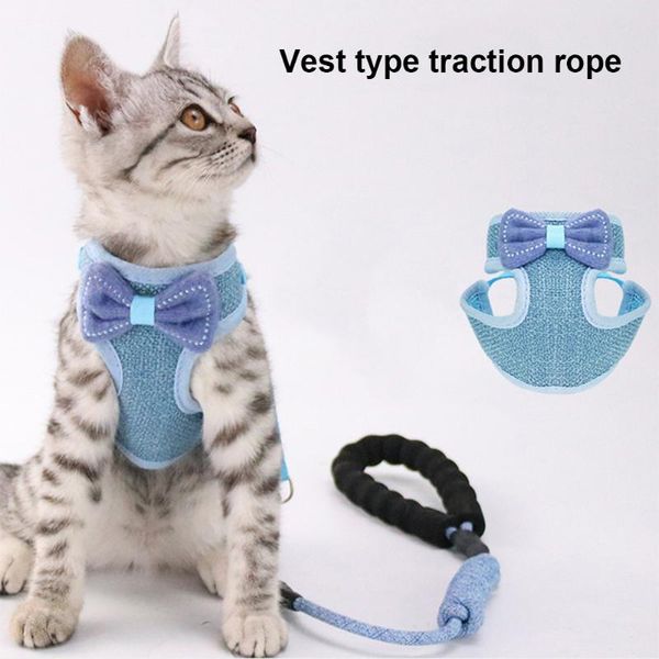 cat collars & leads pet breathable leashes dog traction rope harness adjustable cute bowknot vest kitten walking chest strap accessories
cat collars & leads pet breathable leashes dog traction rope harness adjustable cute bowknot vest kitten walking chest strap accessories