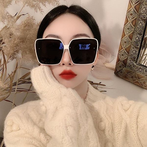 sunglasses korean beige large frame fat round face thin glasses personality polarized women's anti ultraviolet, Blue
sunglasses korean beige large frame fat round face thin glasses personality polarized women's anti ultraviolet, Blue