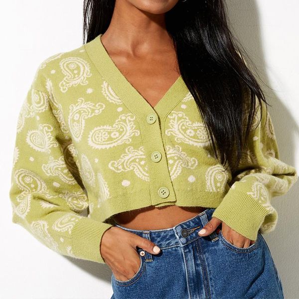 women's knits & tees knitted cropped cardigan women print flower sweater female chic vintage jacquard zebra crop jumper, White
women's knits & tees knitted cropped cardigan women print flower sweater female chic vintage jacquard zebra crop jumper, White