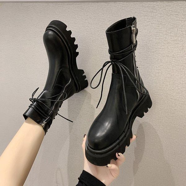 boots lace-up cross ladies round toe thick-soled motorcycle retro shoes women black bootsboots
boots lace-up cross ladies round toe thick-soled motorcycle retro shoes women black bootsboots