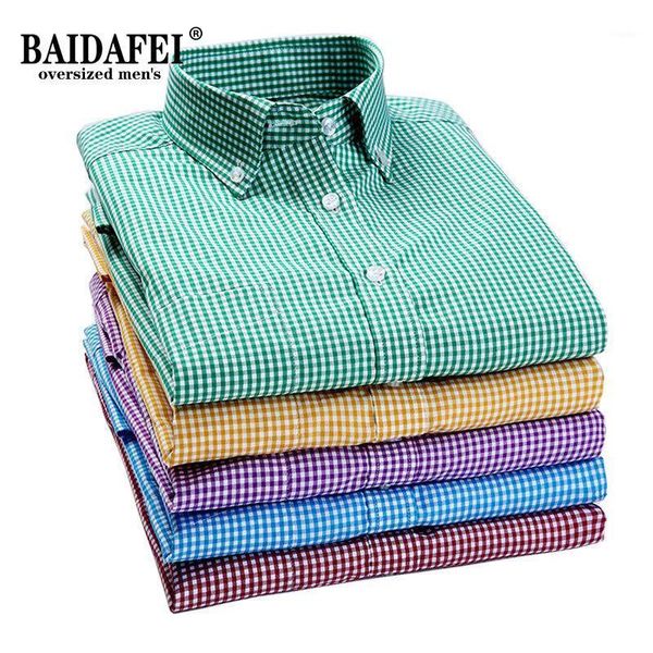 men's casual shirts 2021 men plaid shirt 100% cotton button-down collar long sleeve dress social business, White;black
men's casual shirts 2021 men plaid shirt 100% cotton button-down collar long sleeve dress social business, White;black