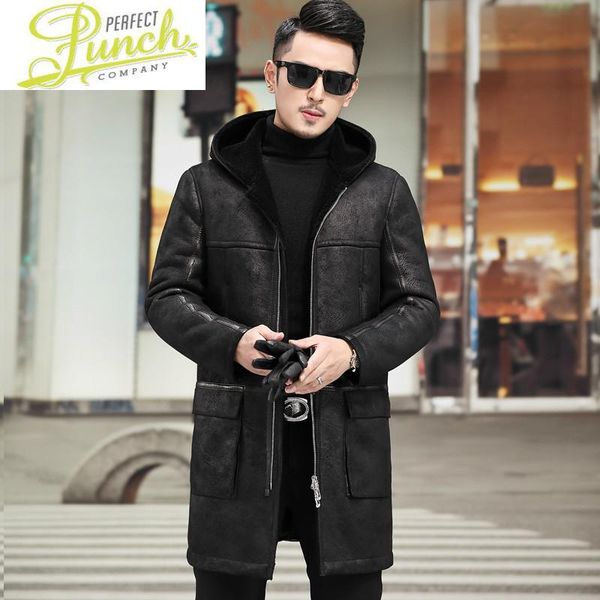 men's leather & faux shearing real fur sheep winter genuine jacket men natural wool coat hooded windbreaker 808 yy796, Black
men's leather & faux shearing real fur sheep winter genuine jacket men natural wool coat hooded windbreaker 808 yy796, Black