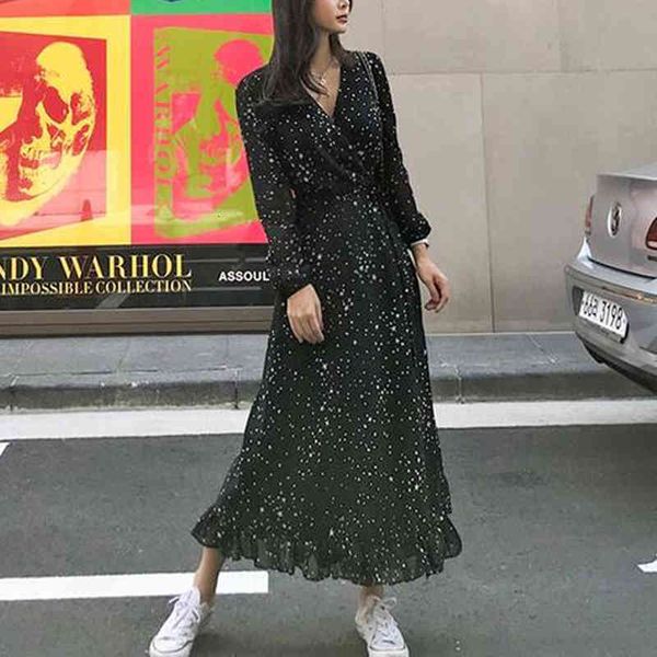 dress wet 200 elegant stars print female chiffon dressed long spring with lace cleavage to maxi women's frilly party dresses, Black;gray
dress wet 200 elegant stars print female chiffon dressed long spring with lace cleavage to maxi women's frilly party dresses, Black;gray