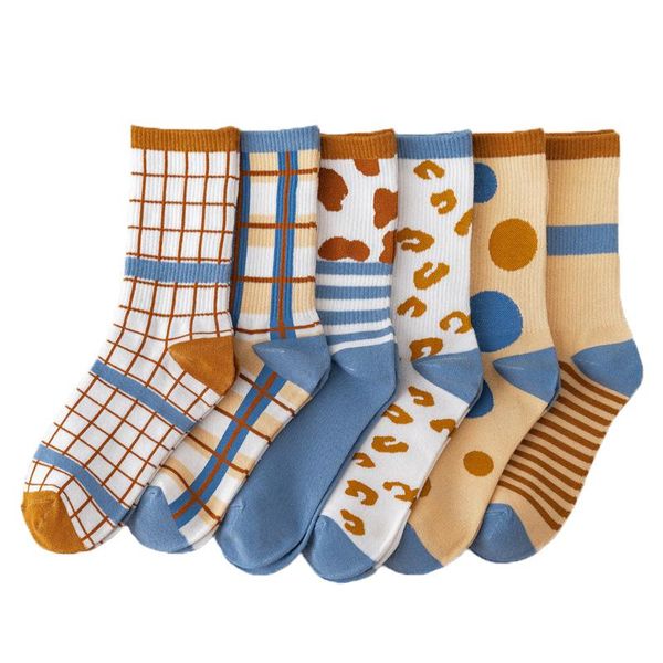 instime 3 pair/pack fashion crew socks women stripes grid and dot cotton & hosiery, Black;white
instime 3 pair/pack fashion crew socks women stripes grid and dot cotton & hosiery, Black;white