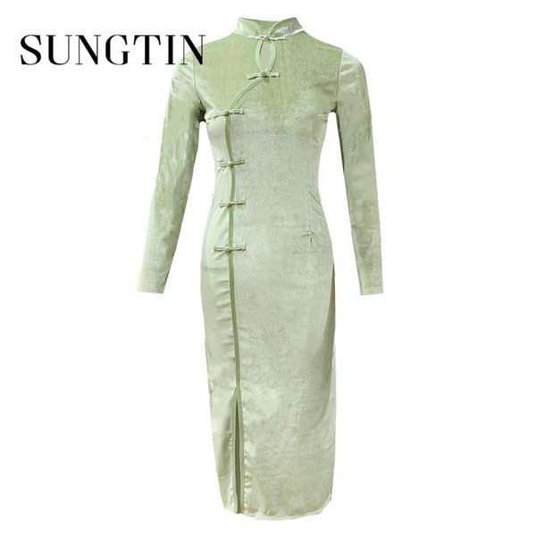 casual dresses sungtin chinese style women's dress velvet cheongsam traditional long qipao split tang costume skinny vintage slim black, Black;gray
casual dresses sungtin chinese style women's dress velvet cheongsam traditional long qipao split tang costume skinny vintage slim black, Black;gray