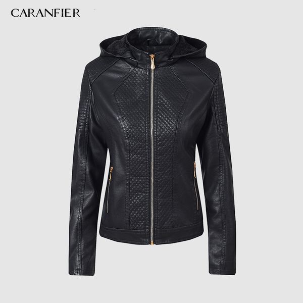 caranfier women hoodies winter autumn motorcycle jacket brand plus velvet faux leather jackets 201120, Black
caranfier women hoodies winter autumn motorcycle jacket brand plus velvet faux leather jackets 201120, Black