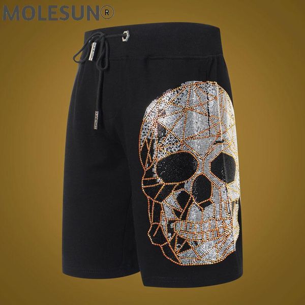men's shorts 2021 summer style brand man casual skull diamond pattern black elastic waist for, White;black
men's shorts 2021 summer style brand man casual skull diamond pattern black elastic waist for, White;black
