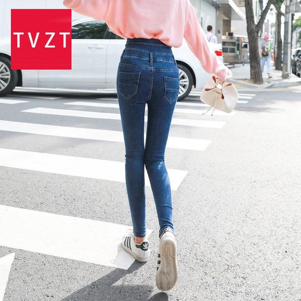 women's jeans tvzt 2021 women high waist fashion plus size stretch pocket slim imitation denim cowboy pants, Blue
women's jeans tvzt 2021 women high waist fashion plus size stretch pocket slim imitation denim cowboy pants, Blue