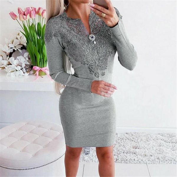 fashion lace flower bodycon slim dress women gray evening party autumn winter long sleeve diamond v-neck pencil dresses casual, Black;gray
fashion lace flower bodycon slim dress women gray evening party autumn winter long sleeve diamond v-neck pencil dresses casual, Black;gray