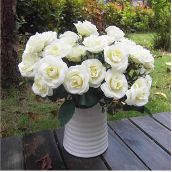 decorative flowers & wreaths 12heads/bundle silk roses bride bouquet for christmas wedding year home decoration fake plants artificial decor
decorative flowers & wreaths 12heads/bundle silk roses bride bouquet for christmas wedding year home decoration fake plants artificial decor