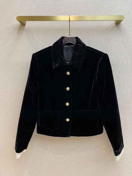 women's jackets 100% silk velvet for women pearl single breasted 3d cut lapel slim black coats lady winter 2021, Black;brown
women's jackets 100% silk velvet for women pearl single breasted 3d cut lapel slim black coats lady winter 2021, Black;brown