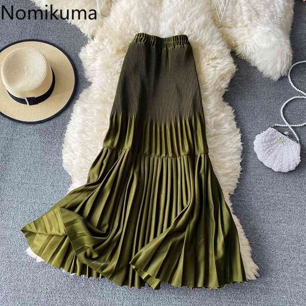 nomikuma spring autumn korean women skirt causal high waist pleated patchwork skirts new fashion bottom mujer faldas 6d760 210427, Black
nomikuma spring autumn korean women skirt causal high waist pleated patchwork skirts new fashion bottom mujer faldas 6d760 210427, Black